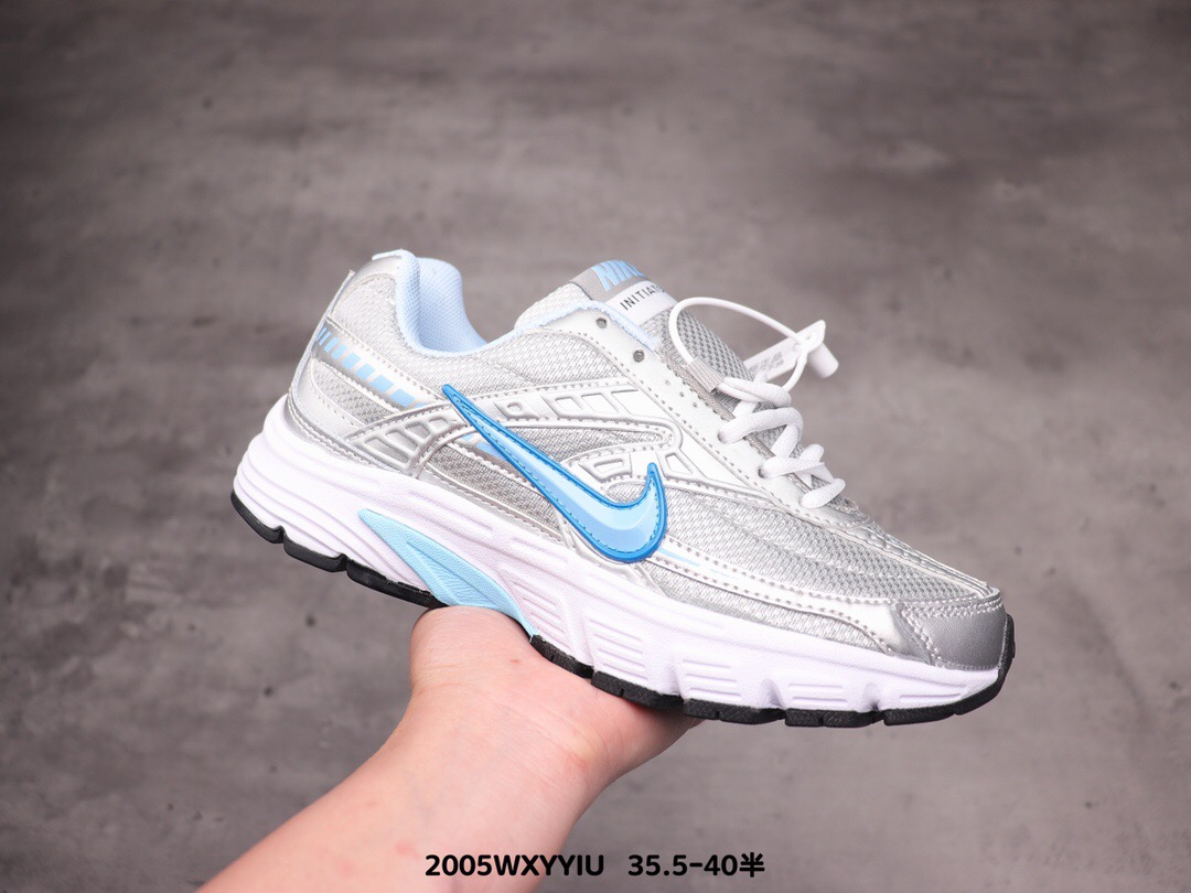 2020 Nike Initiator Running Silver Baby Blue White Shoes For Women - Click Image to Close